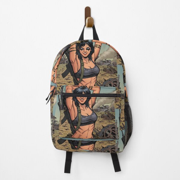 Item preview, Post Apocalyptic warrior woman resting after battle designed and sold by Vintage Designs +.