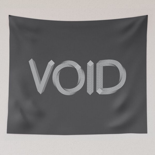 Item preview, VOID 3D Optical Illusion Typography – Futuristic Geometric Text Design designed and sold by Vextura.