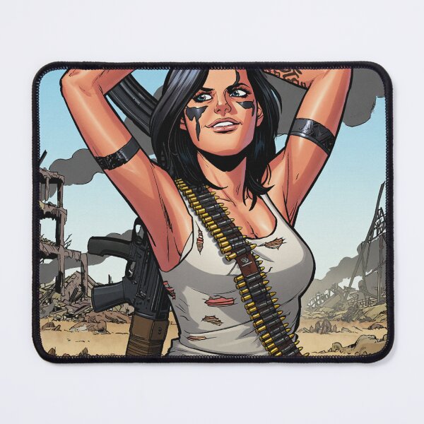 Item preview, Post Apocalyptic warrior woman resting after battle designed and sold by Vintage Designs +.