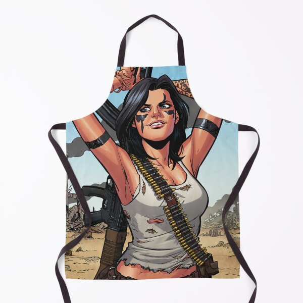 Item preview, Post Apocalyptic warrior woman resting after battle designed and sold by Vintage Designs +.