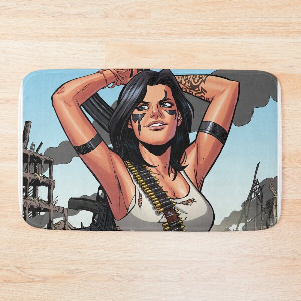 Item preview, Post Apocalyptic warrior woman resting after battle designed and sold by Vintage Designs +.