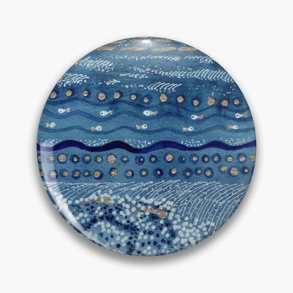 Item preview, Sturgeon Full Moon Reflections Abstract Painting designed and sold by Tezoodle Art.