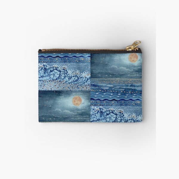 Item preview, Sturgeon Full Moon Reflections Abstract Painting designed and sold by Tezoodle Art.
