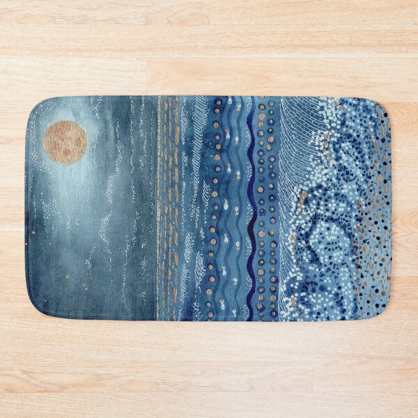 Item preview, Sturgeon Full Moon Reflections Abstract Painting designed and sold by Tezoodle Art.