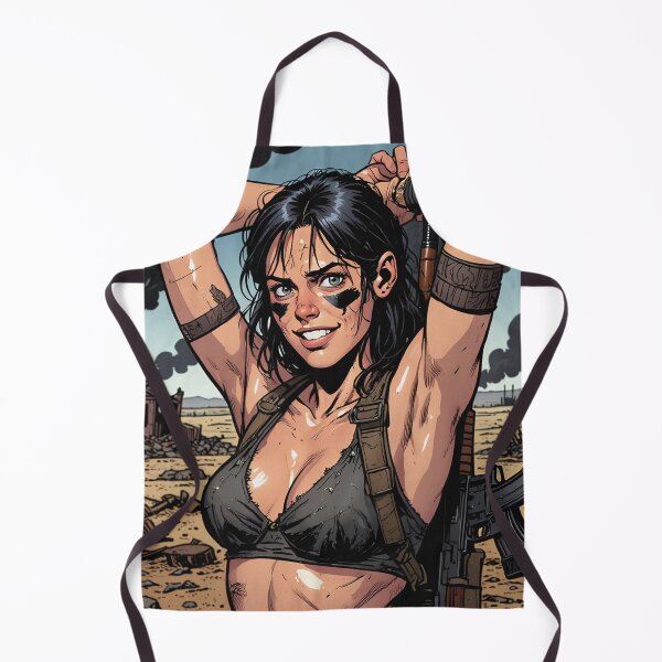Item preview, Post Apocalyptic warrior woman resting after battle designed and sold by Vintage Designs +.