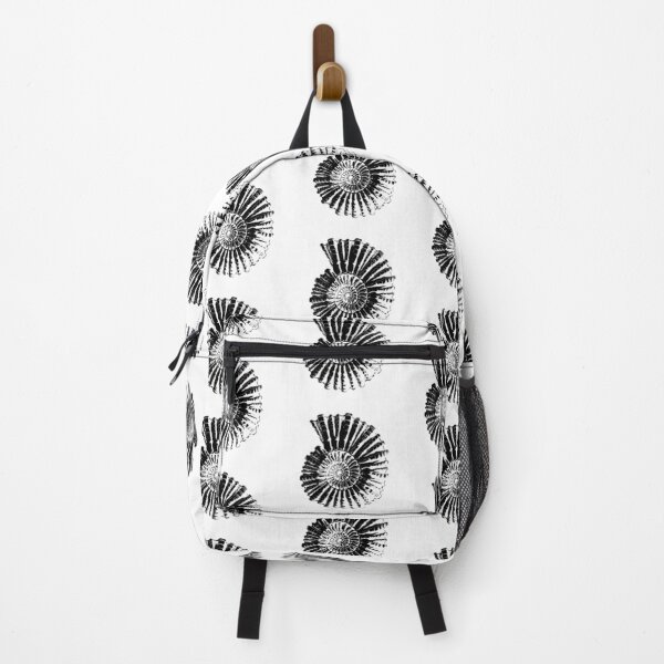 Item preview, Fossil Spiral Shell – Black & White Illustration designed and sold by LineArtForYou.