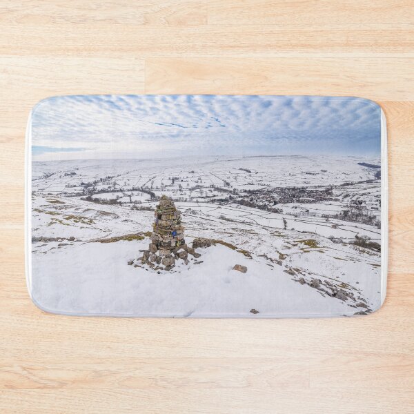 Item preview, Cairn on Fremington in Swaledale in the snow designed and sold by Andrew Fletcher Photography.