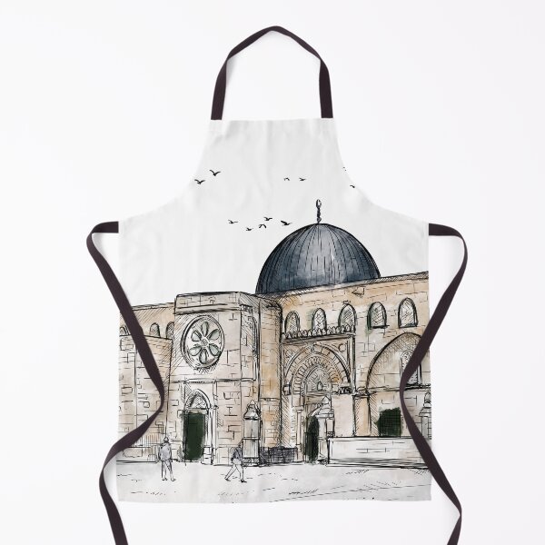 Item preview, Al-Aqsa Mosque Sketch – Islamic Architecture Art designed and sold by Arteva Stories.