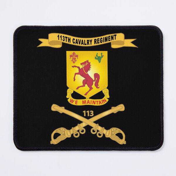 Item preview, Army  - 113th Cavalry Regiment - DUI w Br - Ribbon X 300 designed and sold by Military Insignia Products.