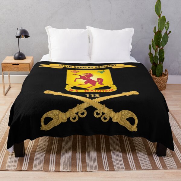 Item preview, Army  - 113th Cavalry Regiment - DUI w Br - Ribbon X 300 designed and sold by Military Insignia Products.