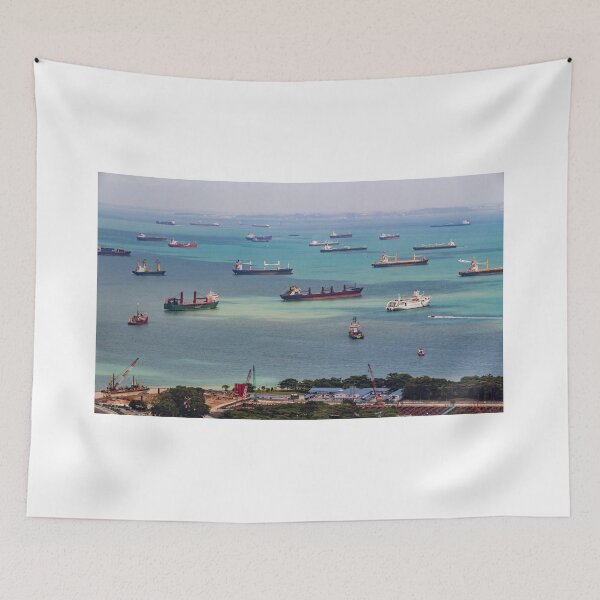 Item preview, Vessels Anchoring in Front of Singapore City designed and sold by holgermader.