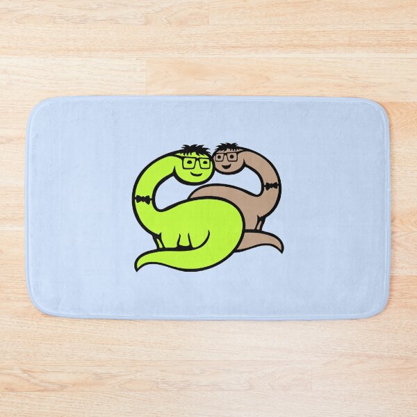 Item preview, 2 Brachiosaurus Nerd Glasses Geek Smart Long Neck Friends designed and sold by shirt-o-mat.