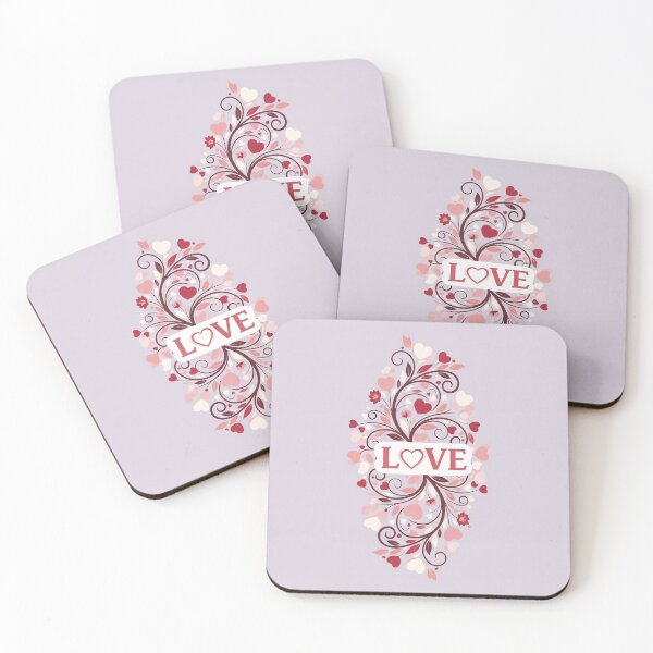 Item preview, Floral Vine with Love Heart Motif designed and sold by Owcomm.