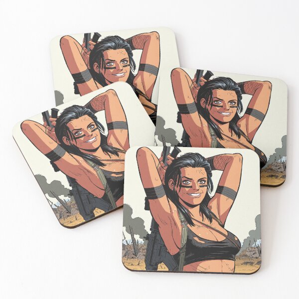 Item preview,  Post Apocalyptic warrior woman resting after battle designed and sold by Vintage Designs +.