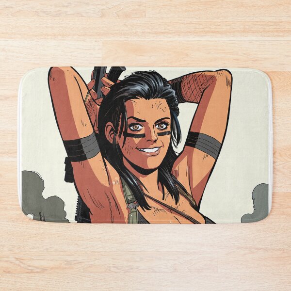 Item preview,  Post Apocalyptic warrior woman resting after battle designed and sold by Vintage Designs +.