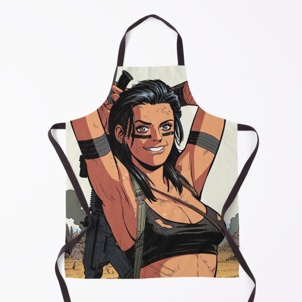 Item preview, Post Apocalyptic warrior woman resting after battle designed and sold by Vintage Designs +.