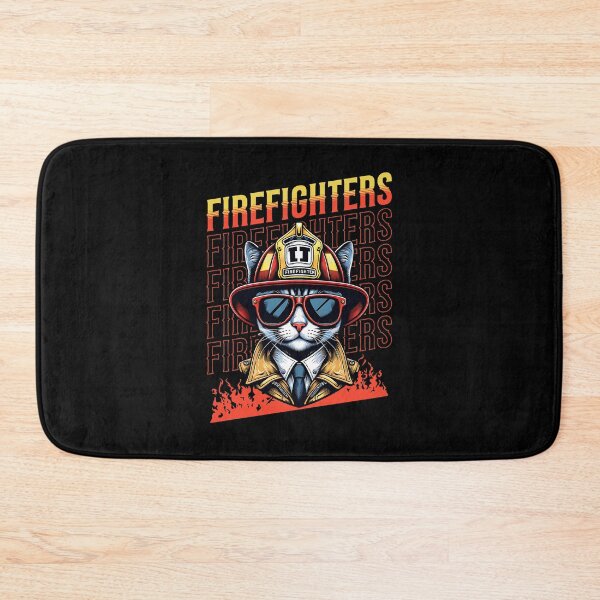 Item preview, Cool firefighter cat designed and sold by ReneMM.