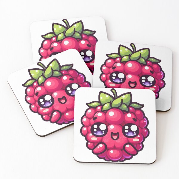 Item preview, Raspberry Dreams – Cute Kawaii Berry with a Sweet Smile designed and sold by SketchOnScreen.