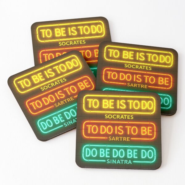 Item preview, Neon Philosophy Quote Art designed and sold by averagejoekster.