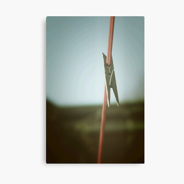 Lo-Fi Clothes Peg on Line Canvas Print