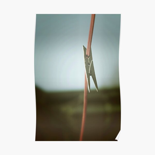 Lo-Fi Clothes Peg on Line Poster