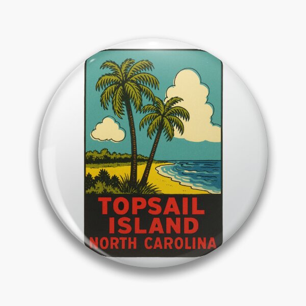 Item preview, Topsail Island Vintage Style Decal designed and sold by Decal Mania.