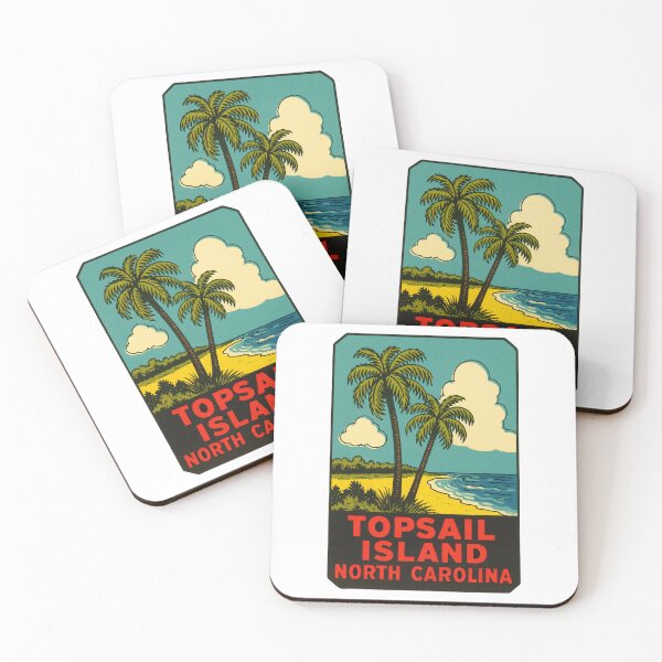 Item preview, Topsail Island Vintage Style Decal designed and sold by Decal Mania.