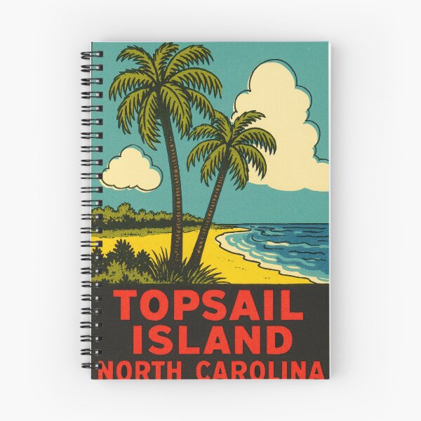 Item preview, Topsail Island Vintage Style Decal designed and sold by Decal Mania.