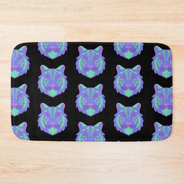 Item preview, Neon vibrant tiger face  designed and sold by Bugbotherer30.