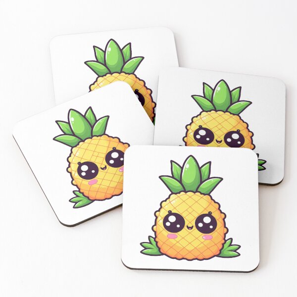 Item preview, Tropical Kawaii Pineapple – Sweet & Sunny Vibes ?✨ designed and sold by SketchOnScreen.
