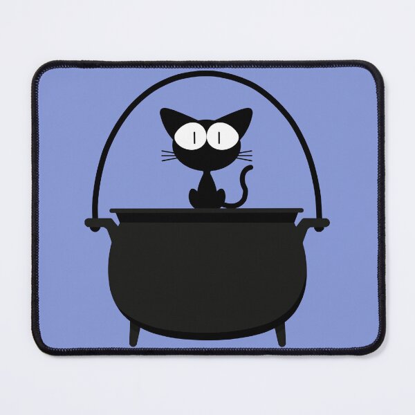 Item preview, Cute Black Cat on Witch’s Cauldron – Spooky Halloween Design designed and sold by Furkan Al-Gburi.
