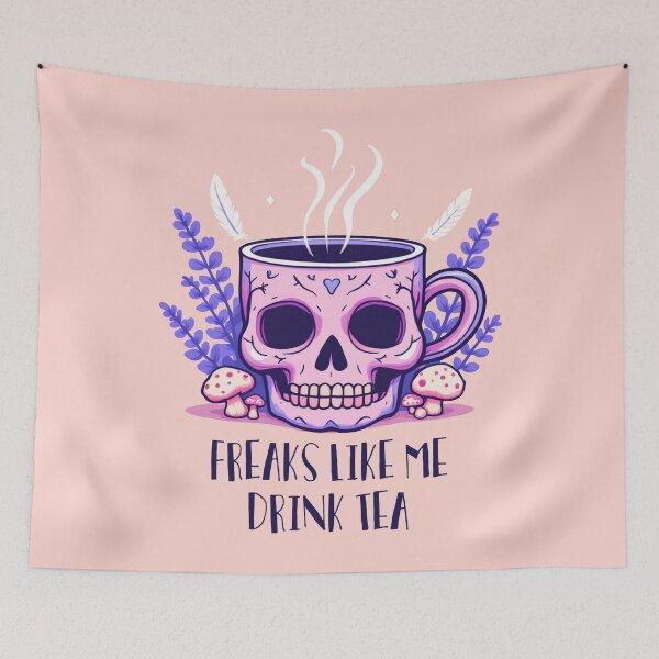 Item preview, Freaks Like Me Drink Tea designed and sold by witchlingart.
