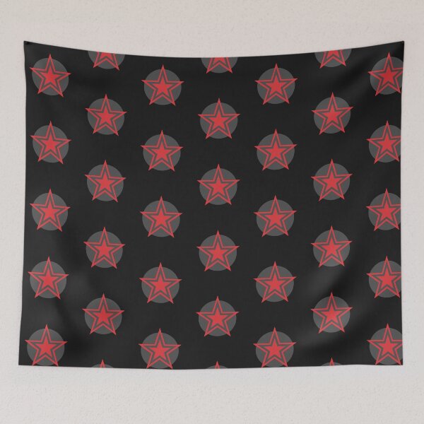 Item preview, Red Star with Grey Circle designed and sold by Jeallan Designs.