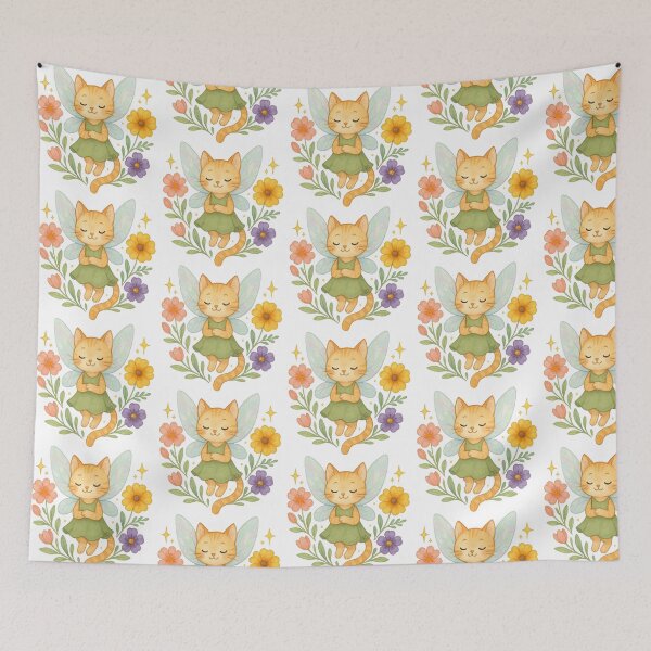 Item preview, Wildflower Cat Fairy designed and sold by CAutumnTrapp.