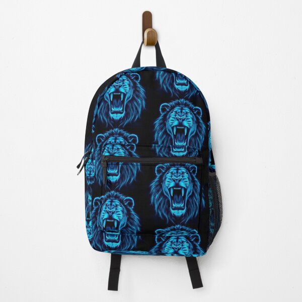 Item preview, Electric Roar Futuristic Blue Lion Portrait designed and sold by Pororo23.