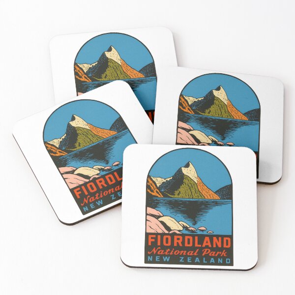 Item preview, Fiordland National Park Vintage Style Decal designed and sold by Decal Mania.
