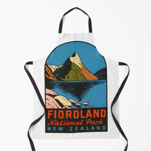 Item preview, Fiordland National Park Vintage Style Decal designed and sold by Decal Mania.