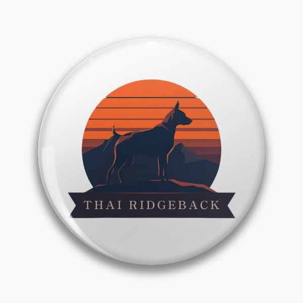 Item preview, Thai Ridgeback – Retro Sunset Dog Design designed and sold by Snickly.