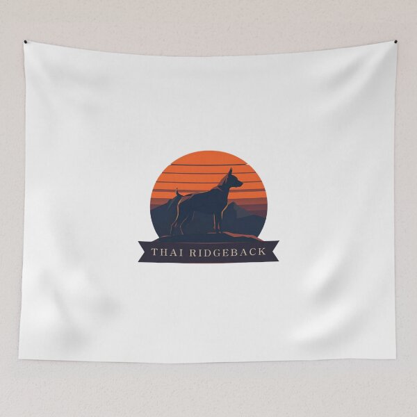 Item preview, Thai Ridgeback – Retro Sunset Dog Design designed and sold by Snickly.