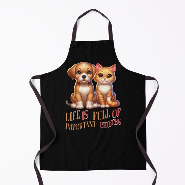 Item preview, Life is full of important decisions, cute cats and dogs. designed and sold by ReneMM.