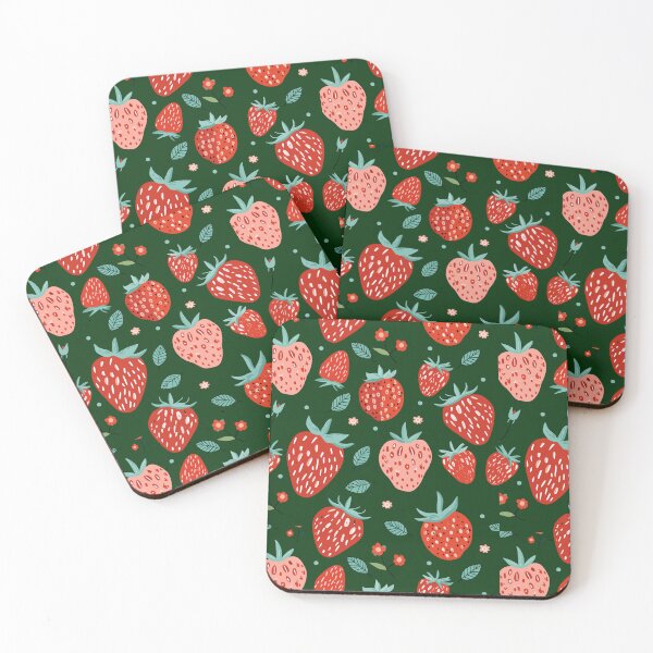 Item preview, Strawberry Red and Pink Berry Pattern designed and sold by MemeHodlr.