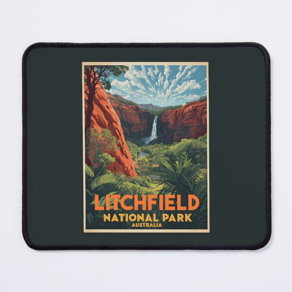 Item preview, A Vintage Illustration of Litchfield National Park - Australia designed and sold by GoodOldVintage.
