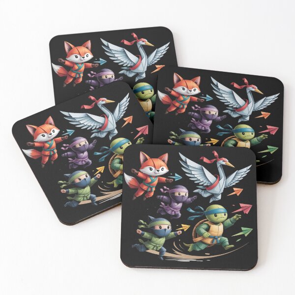Item preview, Origami Martial Arts Friends in Action designed and sold by DreamVibeShirt.