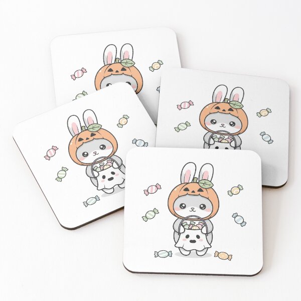 Item preview, Cute Kawaii Bunny Halloween Trick or Treat designed and sold by istoriadesign.