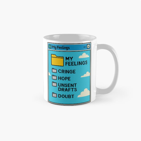 Item preview, My Feelings Folder – Retro UI Art designed and sold by Need-Foal.