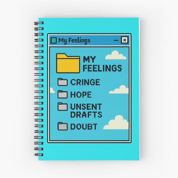 Item preview, My Feelings Folder – Retro UI Art designed and sold by Need-Foal.