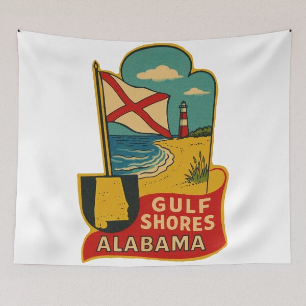 Item preview, Gulf Shores Alabama Decal designed and sold by Decal Mania.