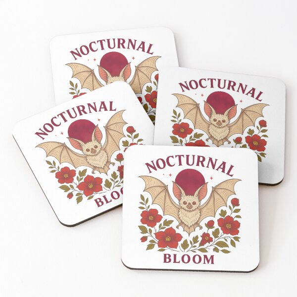 Item preview, Nocturnal Bloom - Floral Bat designed and sold by GlitchBaby.