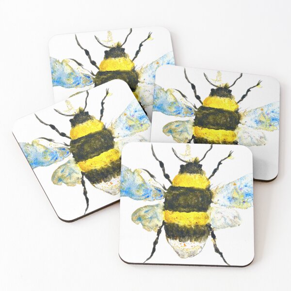 Item preview, Watercolor Bumblebee Illustration – Nature & Wildflower Art designed and sold by Monika Howarth.