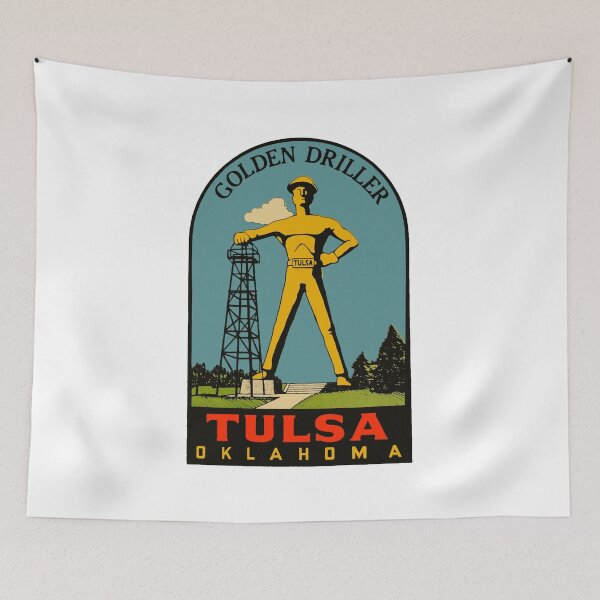 Item preview, Tulsa Vintage Style Decal designed and sold by Decal Mania.